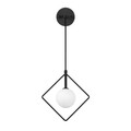 Aplica de perete, Fulgor, 942FLG2104, Metal, Alb/Negru