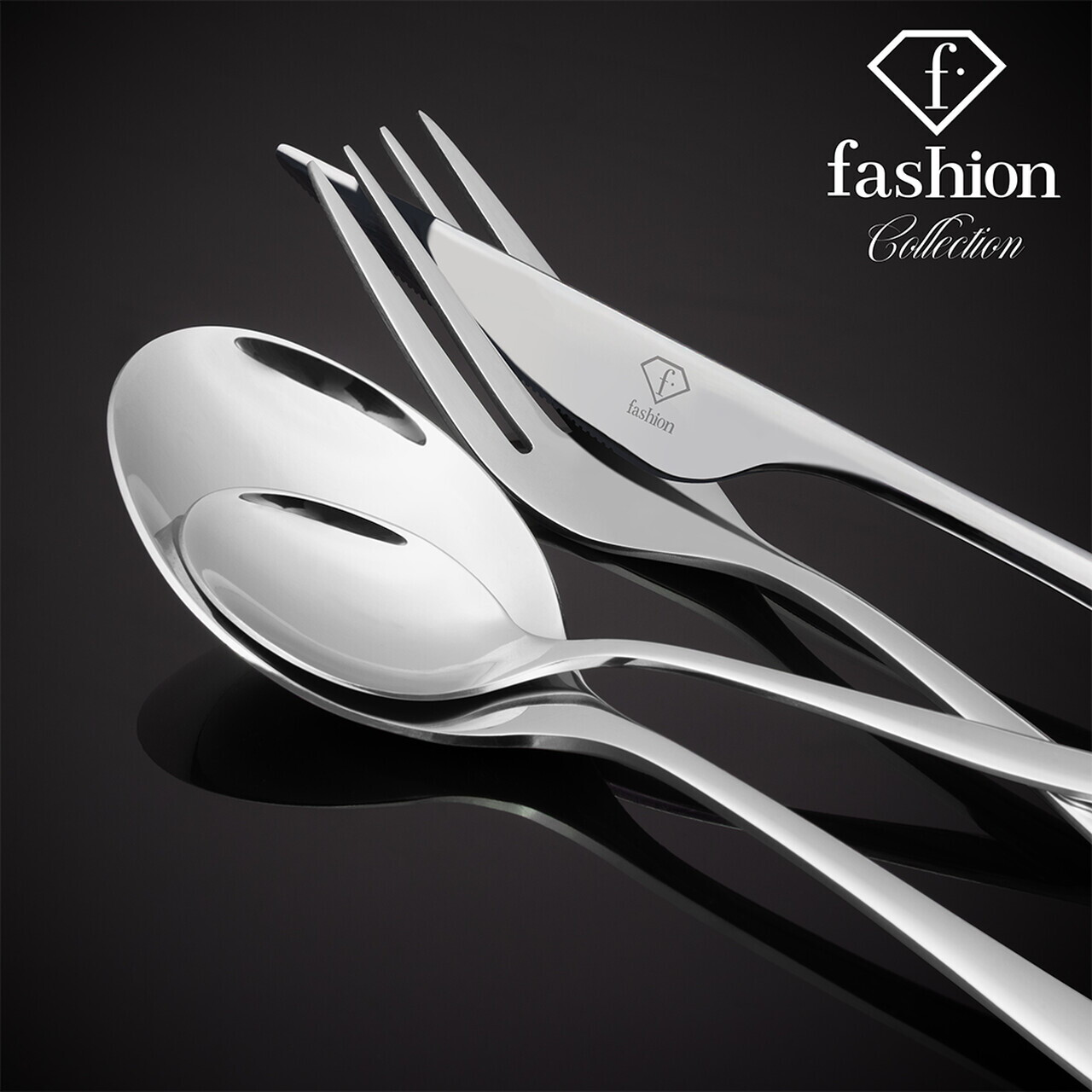 Set tacamuri pentru 6 persoane, 24 piese, Fashion TV, inox, argintiu - view 6