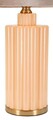 Lampa de masa Perly -D, Mauro Ferretti,  1 x E27, 40W, 40.5x69.5 cm, sticla/fier/textil, perla/auriu