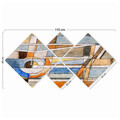 Set 4 tablouri decorative, 4MDF79924336, MDF, Imprimat UV, Multicolor