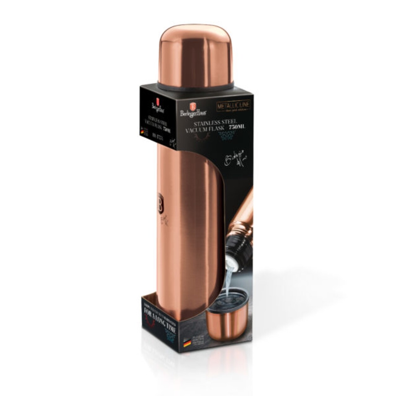 Sticla Termos, Berlinger Haus, Inox, 750 Ml, Rose Gold