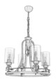 Lustra, Avonni, 683AVN1114, Metal, Maro antichizat
