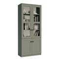 Dulap multifunctional, Hanah Home, Lisa 1600-135, 80x190x37 cm, PAL, Verde