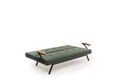 Canapea extensibila cu 3 locuri, Futon, 859FTN2908, Metal , Verde
