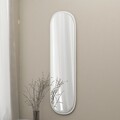 Oglinda decorativa, Siam, Magnum, 40x120x2.2 cm, MDF , Alb