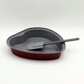 Set forma de copt inimioara + spatula Sweet Cherry, Tognana, 24 cm, otel carbon/plastic