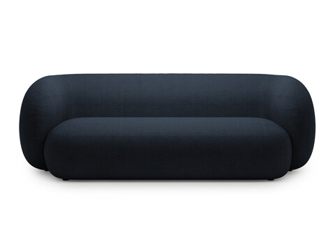 Canapea modulara 3 locuri, Kate, Micadoni, 213x99x76 cm, tesatura boucle, albastru inchis