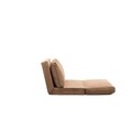 Canapea extensibilă cu 2 locuri, Futon, 859FTN1278, Metal , Maro deschis