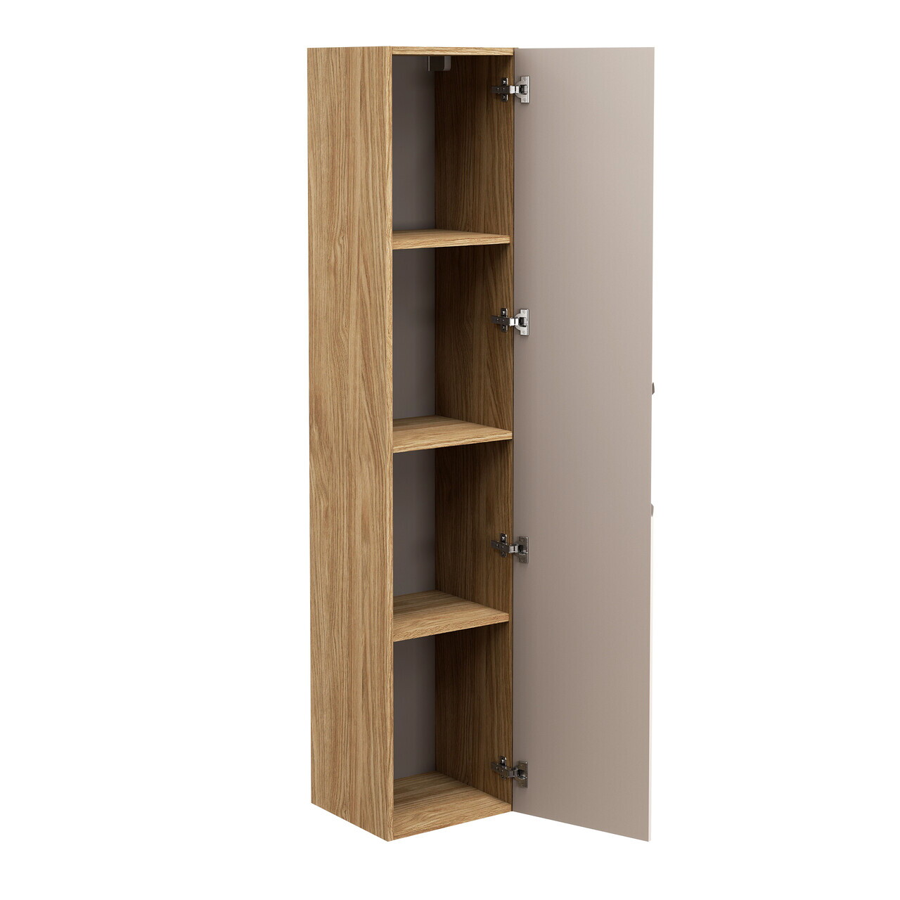 Dulap inalt cu usa, cu fixare pe perete, Luxor Beige, Comad, 35x33x170 cm, MDF/PAL laminat, stejar — imaginea 7