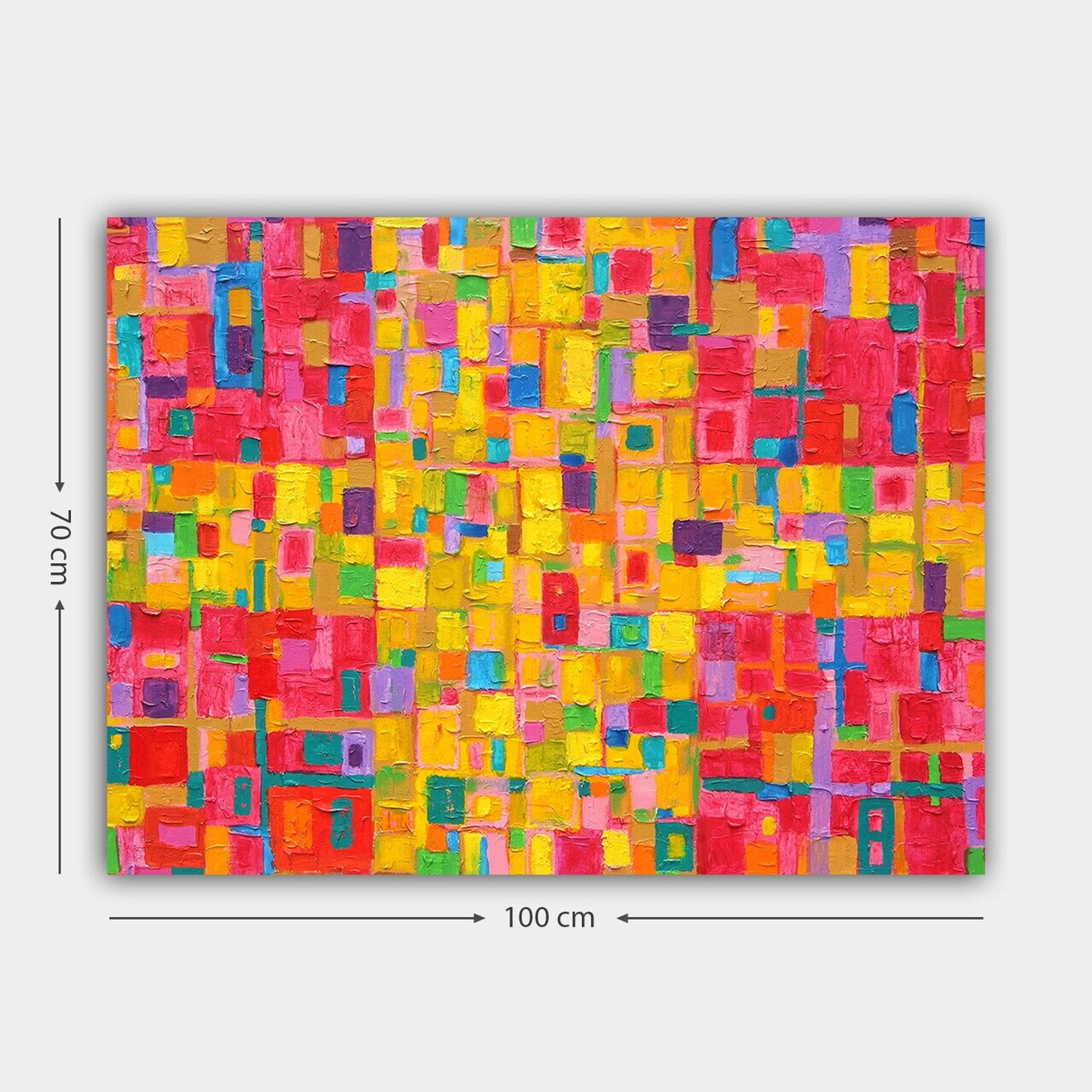Tablou decorativ, 138411797_70100, Canvas, Rama din lemn (grosime 3 cm), Multicolor — imaginea 3