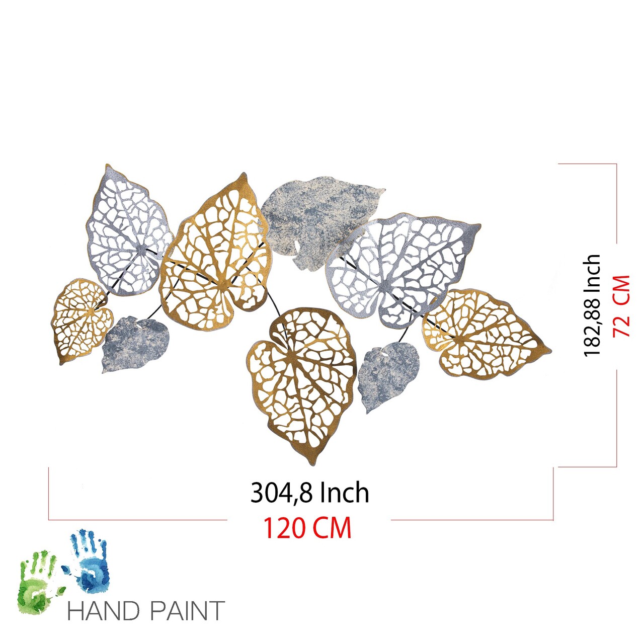 Decoratiune de perete, Muhayyel, Dimensiuni: 120 x 12,5 x 72 cm, Multicolor - view 8