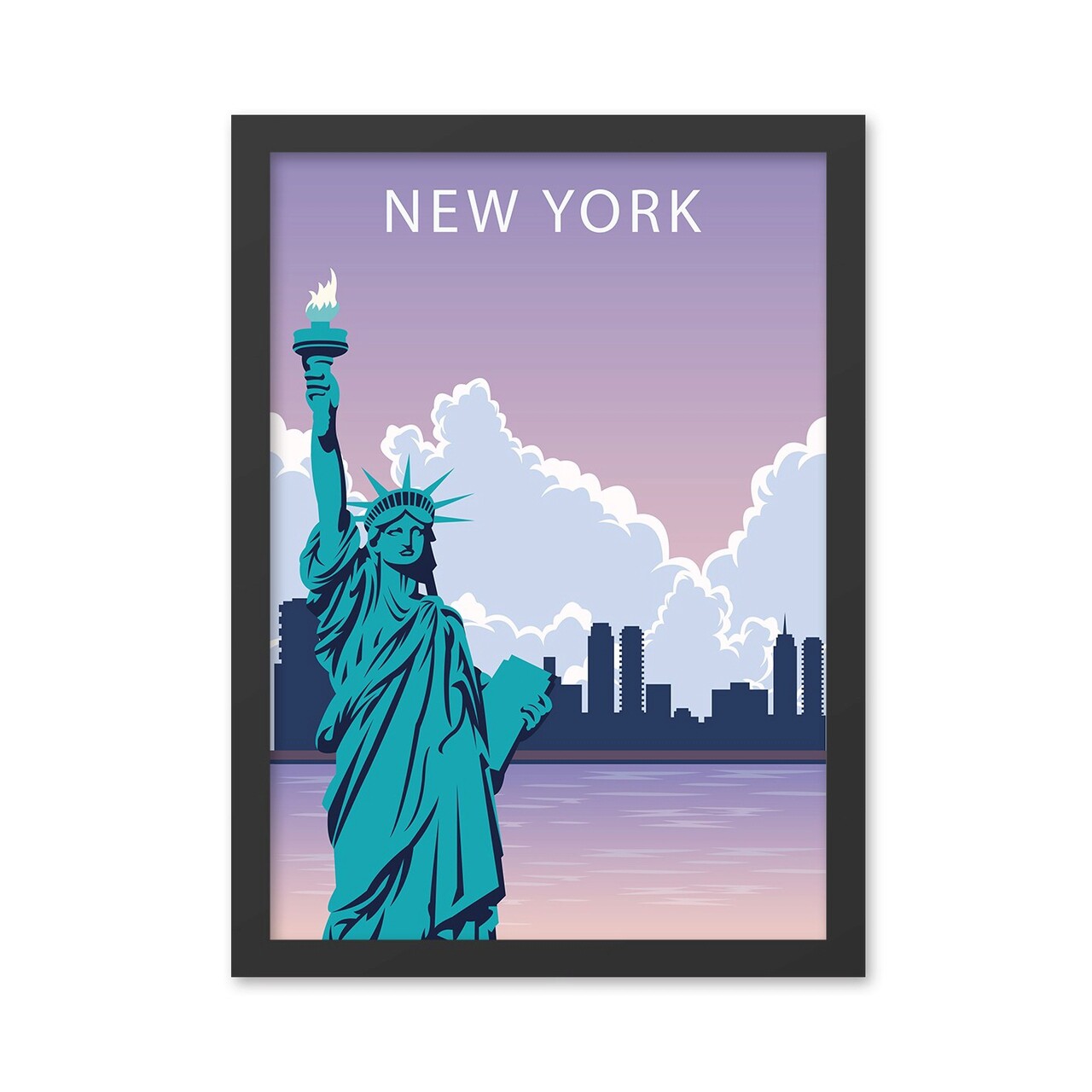 Tablou decorativ New York 2 (35 x 45) Polistiren Multicolor