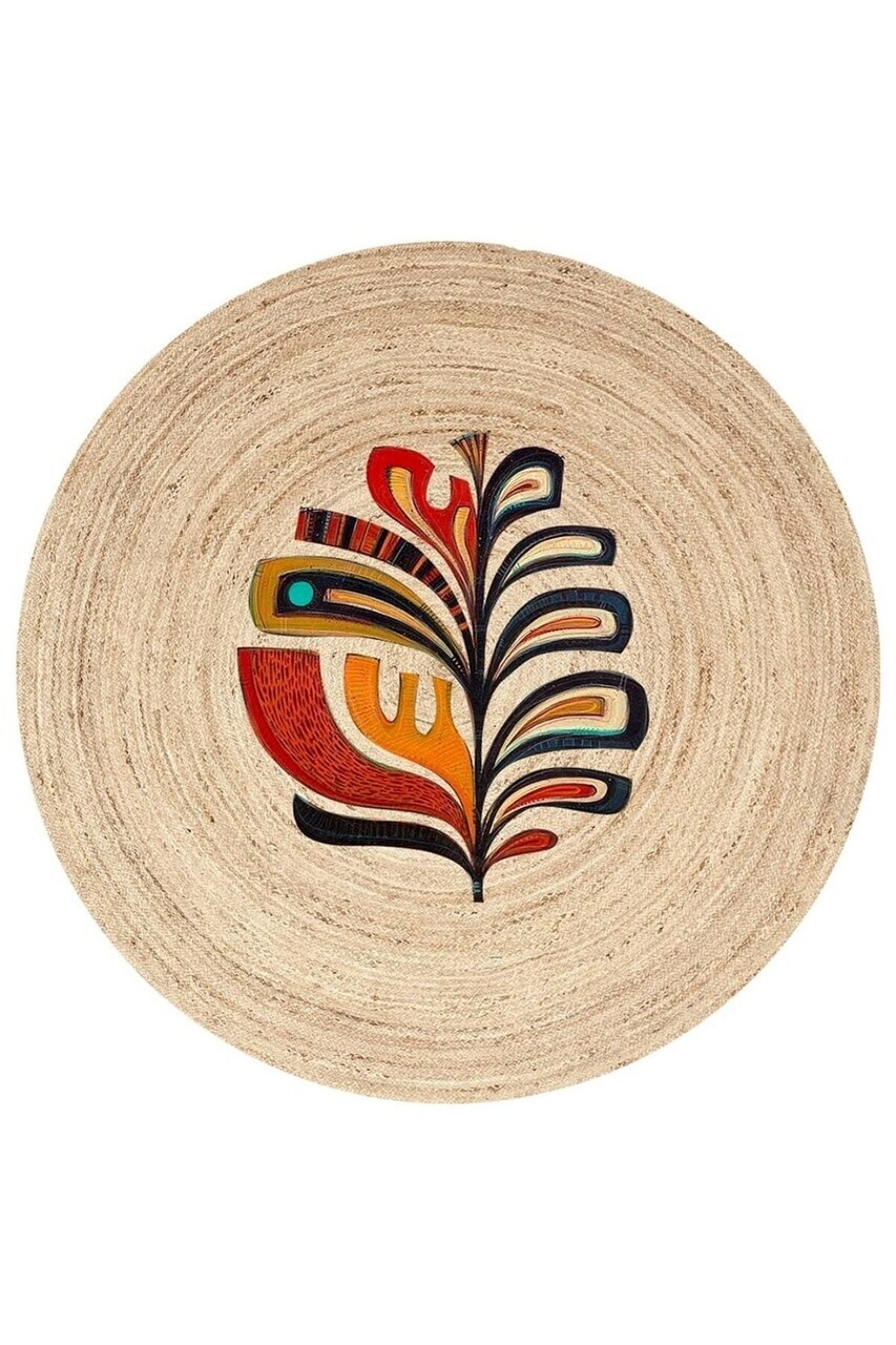 Covor, clr-4150-1, 100x100 cm, Poliester, Multicolor — imaginea 2