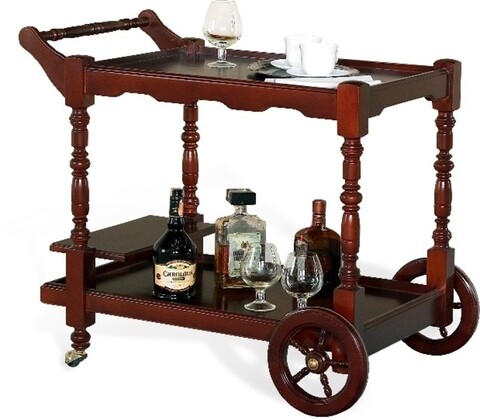 Carucior pentru servire Tudor, Elvila, 84.1 x 59.6 x 75.2 cm, cherestea de fag