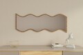 Oglinda decorativa, Siam, Safi, 40x120x2.2 cm, MDF , Alb/Maro