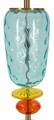 Lampa de masa Colorful, Mauro Ferretti, 1 x E27, 40W, 35x73 cm, fier/sticla, multicolor