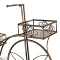 Suport pentru ghiveci, Kara Triple, Creaciones Meng, 80x24x53 cm, fier forjat
