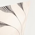 Lenjerie de pat dubla Felicity, Homla, 3 piese, 160x200 cm, microfibra din poliester, bej/negru