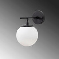 Aplica de perete, Fulgor, 942FLG2151, Metal, Negru / Crem