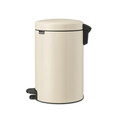 Cos de gunoi cu pedala, Brabantia, NewIcon, 12 L, 33.8x25.1x41.1 cm, otel, bej