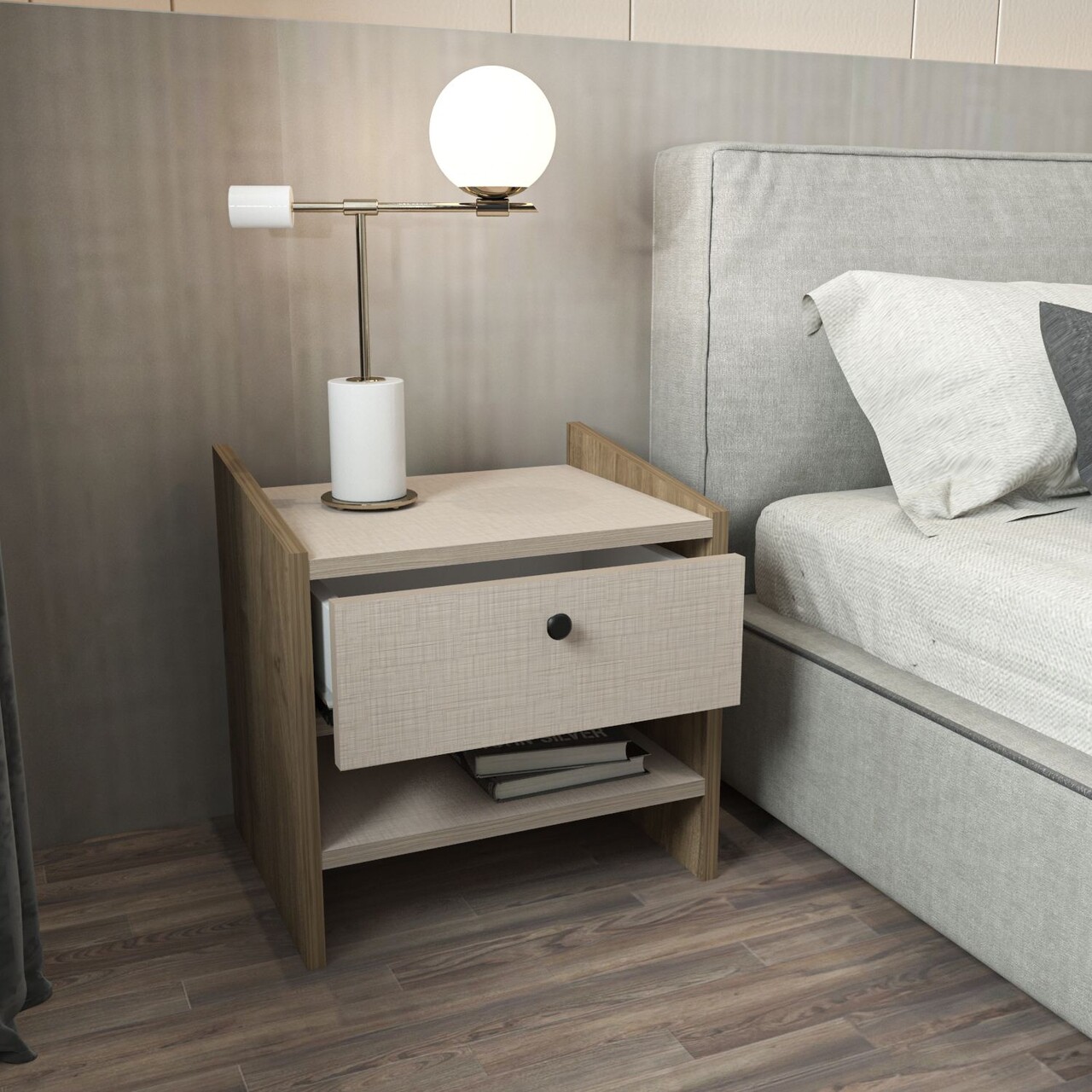 Noptiera, Zena Home, Berlin, Nuc / Bej - 2 | YEO
