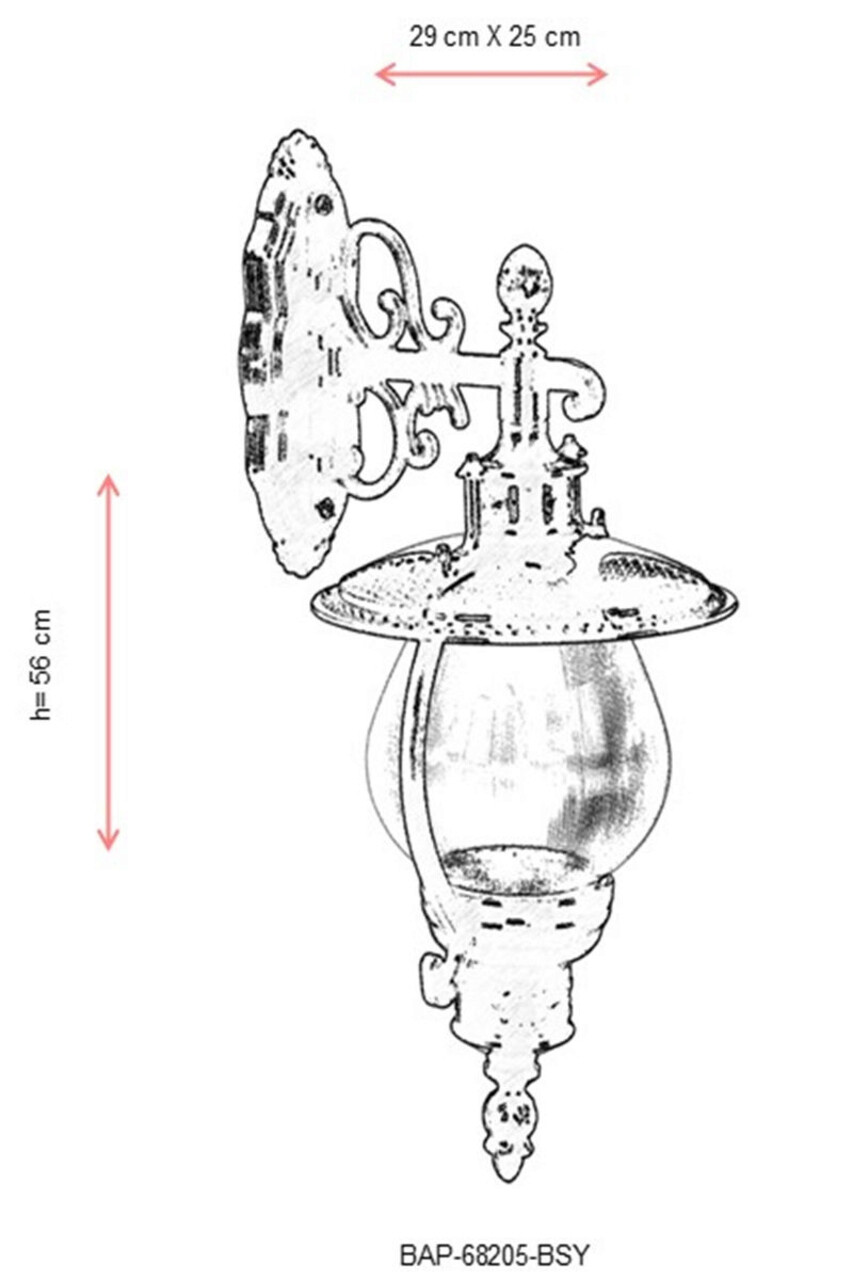 Lampa de exterior, Avonni, 685AVN1346, Plastic ABS, Negru