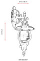 Lampa de exterior, Avonni, 685AVN1346, Plastic ABS, Negru