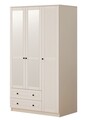 Dulap pentru haine, Rabi, Rb-062-03, 105x184x52 cm, Alb mat