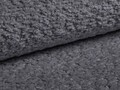 Canapea extensibila 3 locuri, Kemi, Cosmopolitan Design, 206x95x70 cm, tesatura boucle, grafit