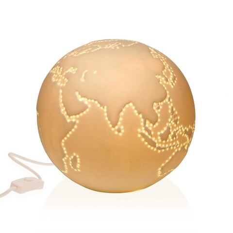 Lampa de masa World, Versa, 21 x 21 x 18.5 cm, 1 x E14, portelan