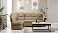 Coltar extensibil stanga 3 locuri ELTAP, L-037, Lord, 243x180x112 cm, lemn/poliester, maro deschis/negru