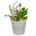 Planta artificiala in ghiveci, Vintage, Creaciones Meng, 11x18 cm
