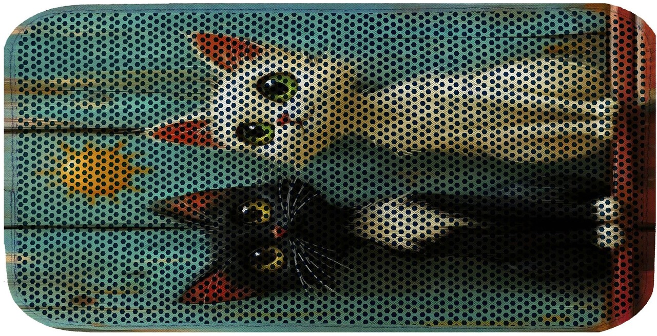 Covoras litiera pentru colectarea granulelor de nisip, Paws &amp; Whiskers, Cat Lıtter Mat 49, Multicolor - view 2