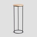 Suport pentru flori Roh, Homla, 23.5x66.5 cm, metal/lemn, negru/natur