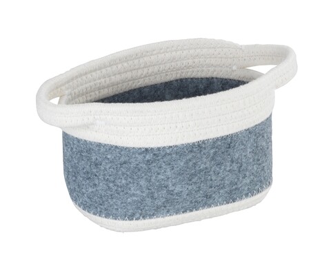 Cos depozitare, wenko, bea light grey s, 18 x 13 x 12 cm, bumbac/poliester, multicolor