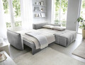 Coltar extensibil dreapta 4 locuri ELTAP, RT-03NU, Campo, 265x196x88 cm, lemn/poliester, gri deschis