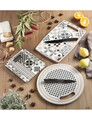 Set tocator si cutit, Alhambra, Brandani, 37x23 cm, polipropilena/inox