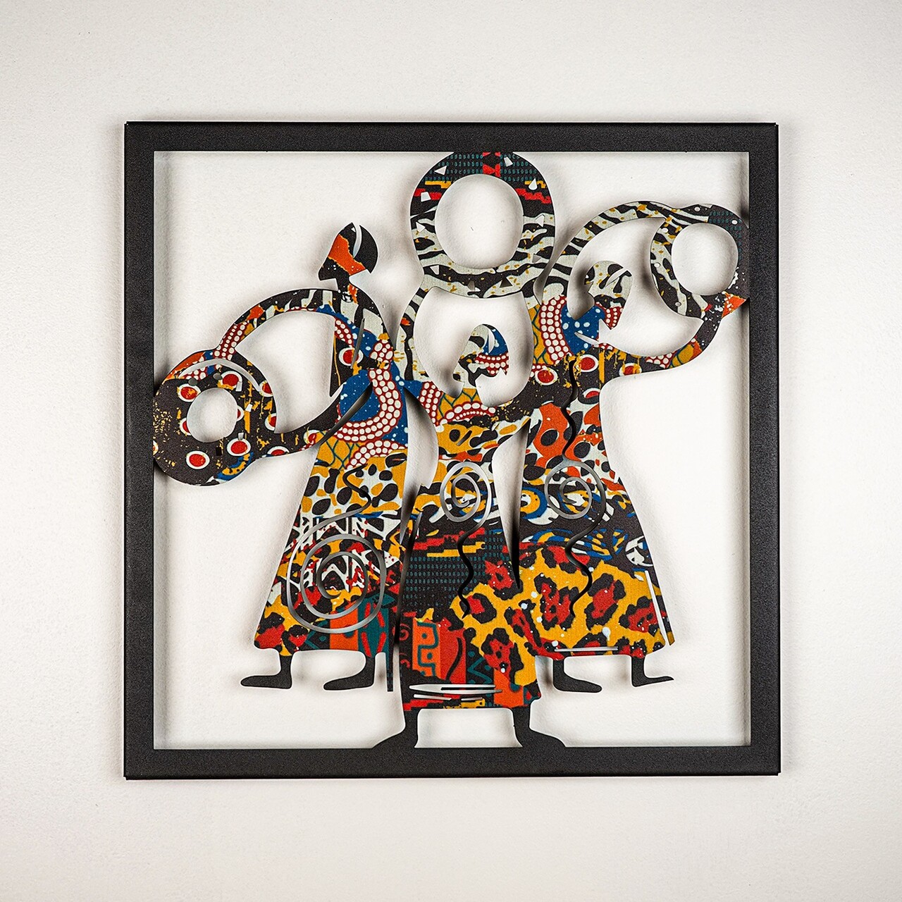 Decoratiune de perete, Triple Goddess, Dimensiune: 45 x 45 cm (1 bucată), Negru - view 2
