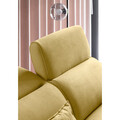 Coltar extensibil stanga 4 locuri ELTAP, LT-45SAV, Noble, 255x201x100 cm, lemn/poliester, galben