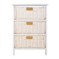 Comoda cu 3 cosuri Thea, Creaciones Meng, 40x29x58 cm, lemn de paulownia