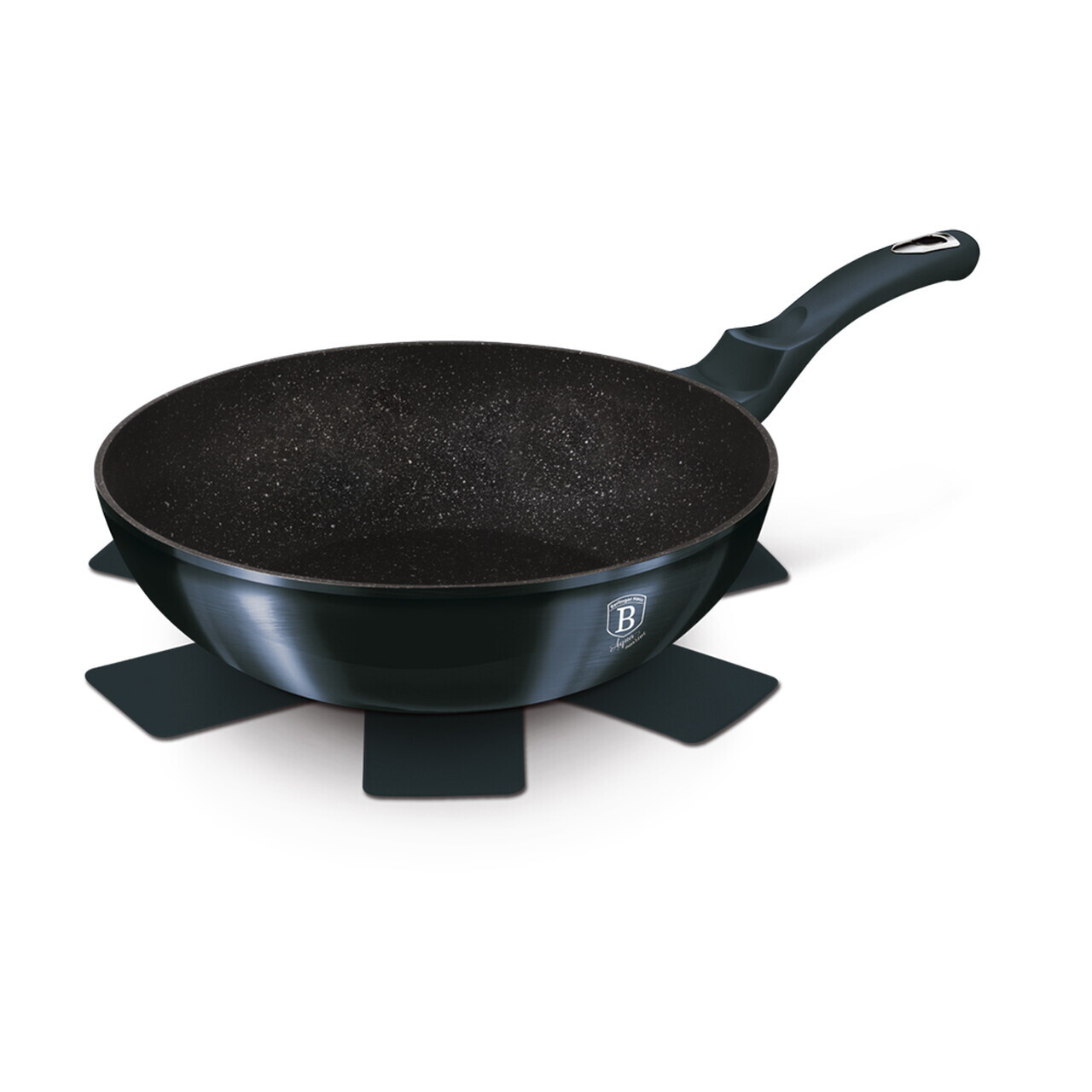 Tigaie Wok Berlinger Haus, Aquamarine, 28 cm, 3.2 L, aluminiu forjat, blue - view 7