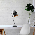 Lampa de masa, Fulgor, 942FLG1823, Metal, Negru