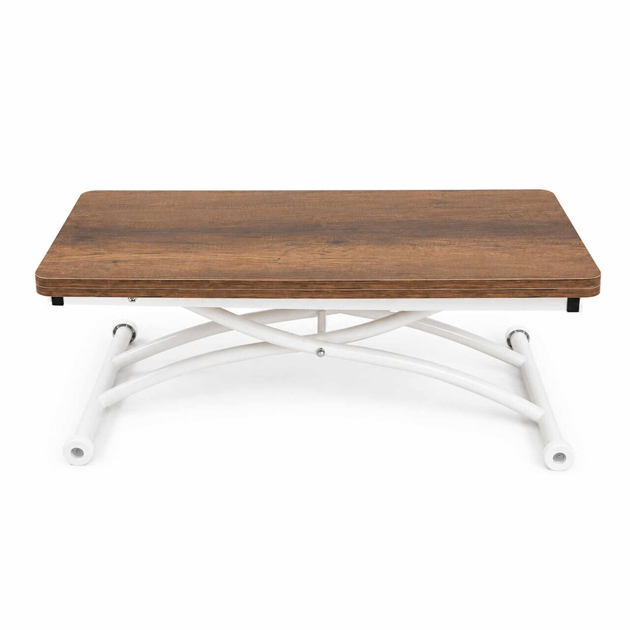 Masuta de cafea, Hanah Home, Mini Juppo, MDF, Nuc/Alb — imaginea 5