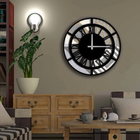 Ceas de perete, 5050ms-076, mdf, ø50 cm, multicolor