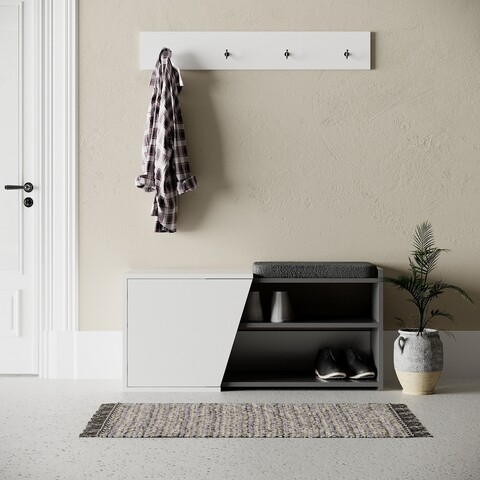 Comoda cu 3 sertare si 1 usa Verybox 729, Vella, 90x40x90 cm, multicolor mezoni.ro