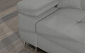 Coltar extensibil dreapta 4 locuri ELTAP, Armd-365, Armando, 289x203x85 cm, lemn/poliester, gri