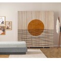 Dulap pentru haine, Vella, Loni 4 -974, 180x192x52 cm, PAL, Sonomo