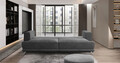 Canapea extensibila 4 locuri ELTAP, SO-ELI-06LE, Elise, 250x95x90 cm, lemn/poliester, gri inchis