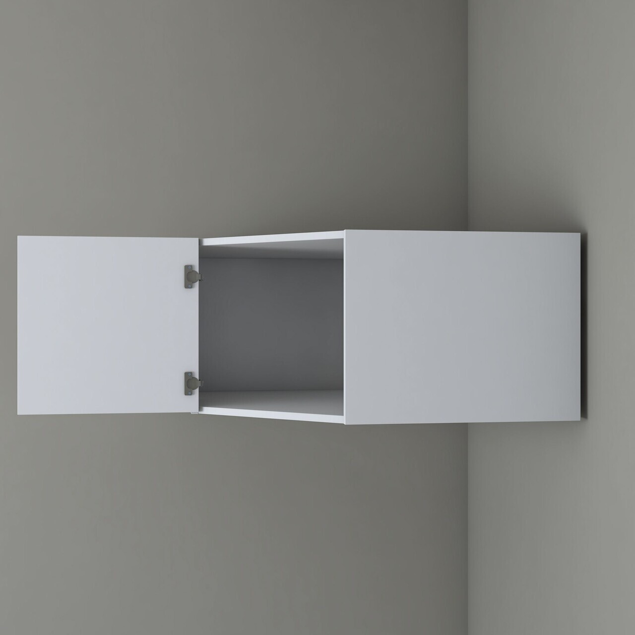 Dulap de perete, Hanah Home, BA168, 91x45x57.5 cm, PAL melaminat, Alb - view 7