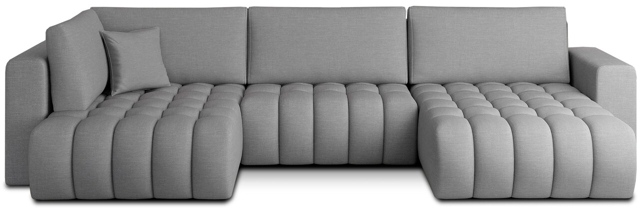 Coltar extensibil dreapta 6 locuri ELTAP, RT-04FL, Bonito, 350x175x92 cm, lemn/poliester, gri deschis - 1 | YEO